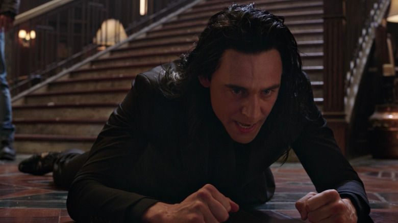 Loki angry on the floor