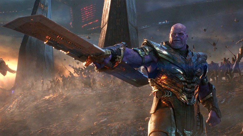 Thanos with army in Endgame