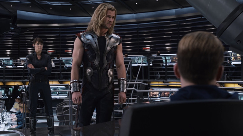 Thor looking defeated