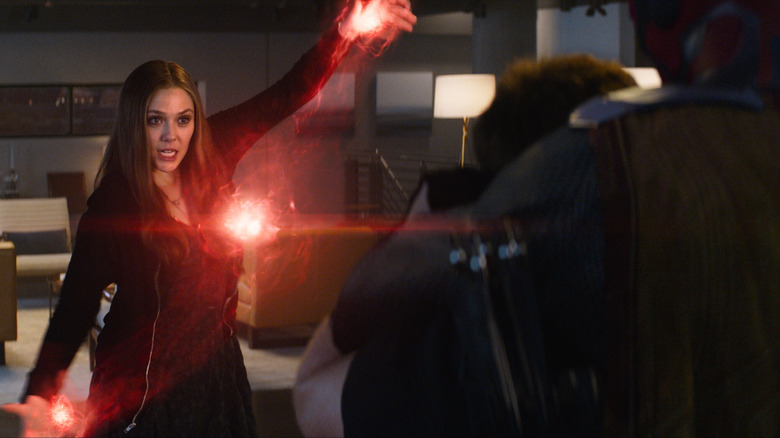 Wanda attacks Vision Captain America: Civil War