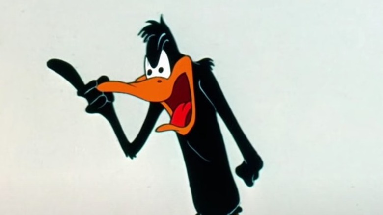 Daffy Duck shouting