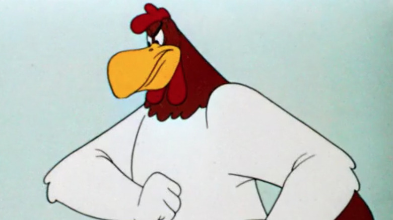 Foghorn Leghorn scowling