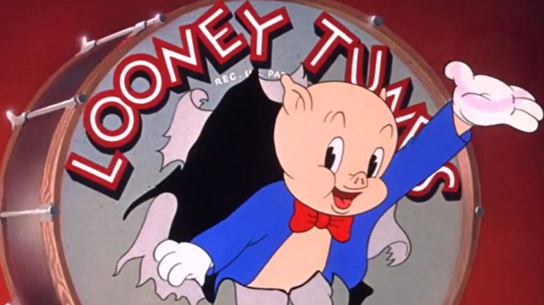 Porky Pig waving