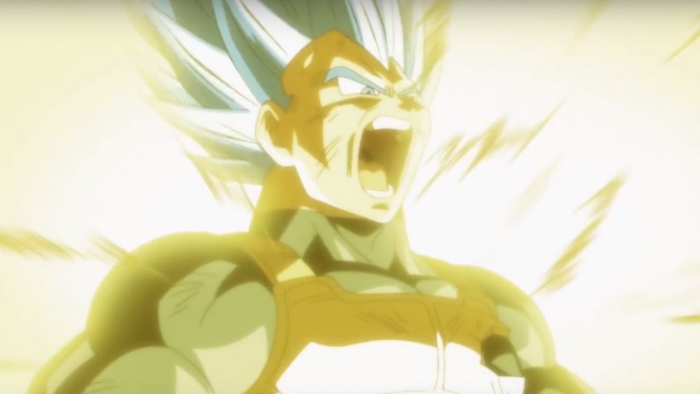 Vegeta enraged in battle