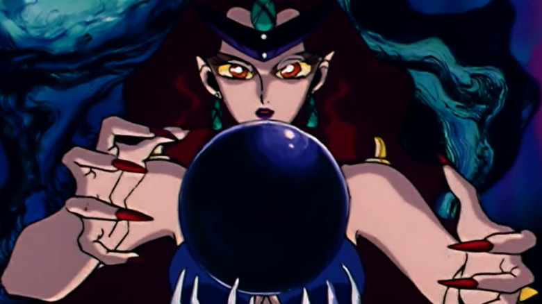 Queen Beryl manipulating crystal ball
