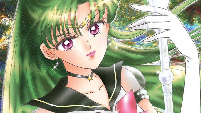 Sailor Pluto holding Garnet Rod