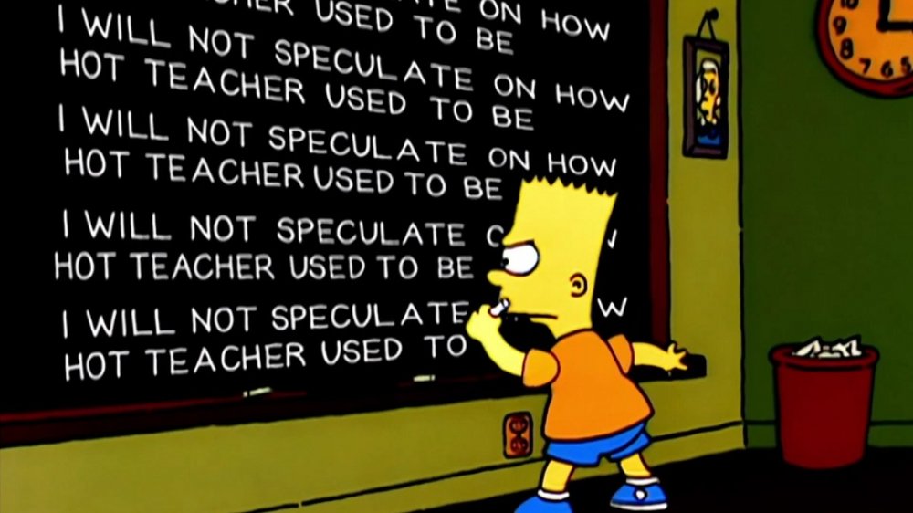 Bart speculates