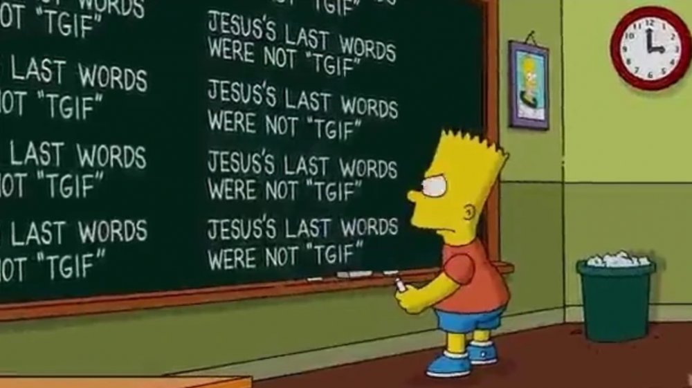 Bart notes sacred words