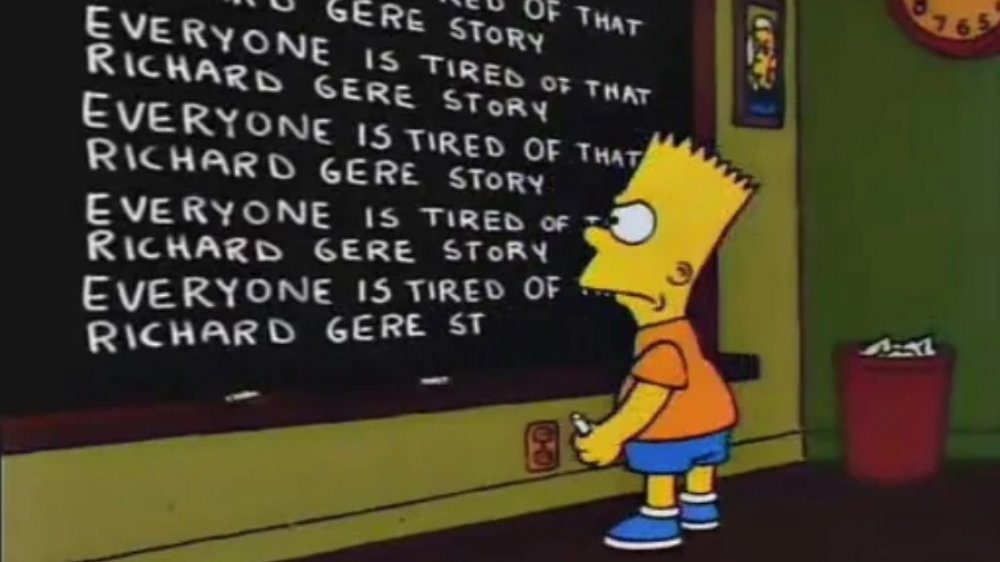 Bart reminisces about Richard Gere