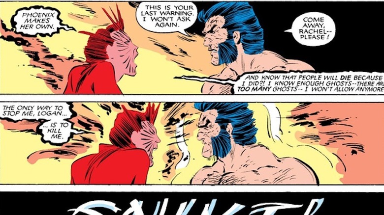 Wolverine stabs Phoenix