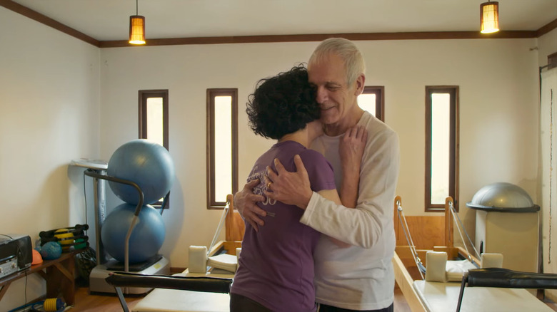 Augusto Góngora and Paulina Urrutia dancing