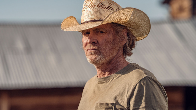 Garrett in a straw hat