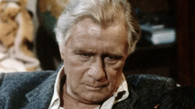 George Gaynes bows head