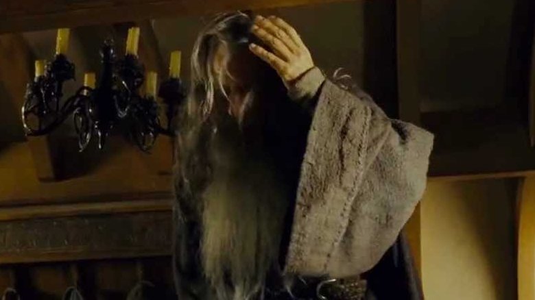 Gandalf bonks his head