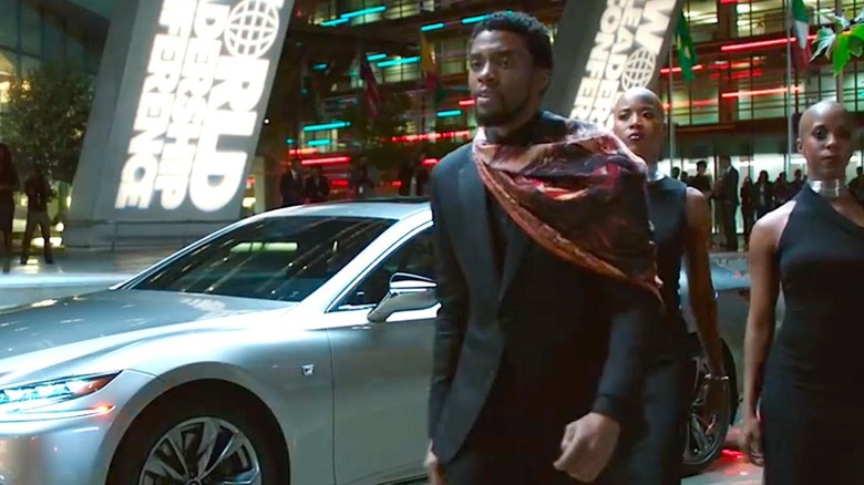 Chadwick Boseman Lexus LS 500