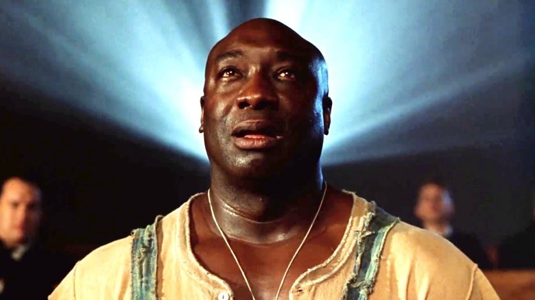 John Coffey watching a movie