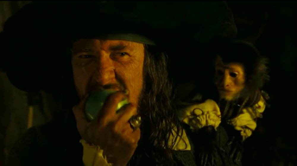 Geoffrey Rush as Captain Barbossa in Pirates of the Caribbean: The Curse of the Black Pearl