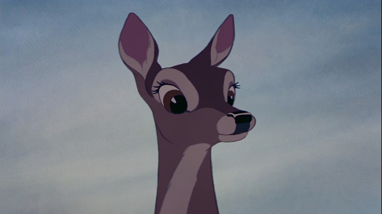 Bambi's mother hears the hunter