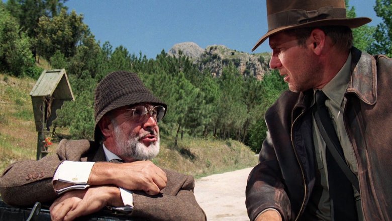 Sean Connery and Harrison Ford in Indiana Jones and the Last Crusade