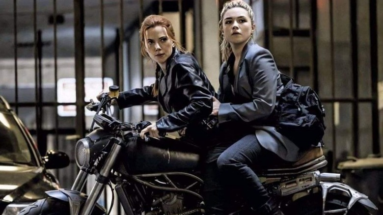 Scarlett Johansson and Florence Pugh in Black Widow