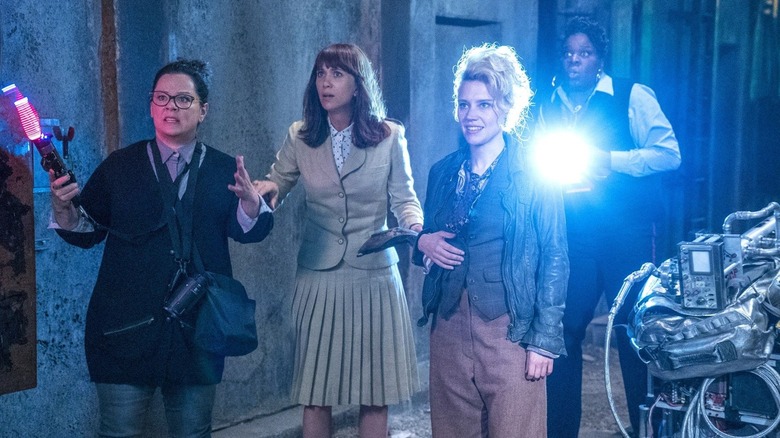 Yates, Gilbert, Holtzmann, and Tolan investigate a subway tunnel