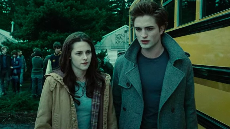 Bella Swan and Edward Cullen walking