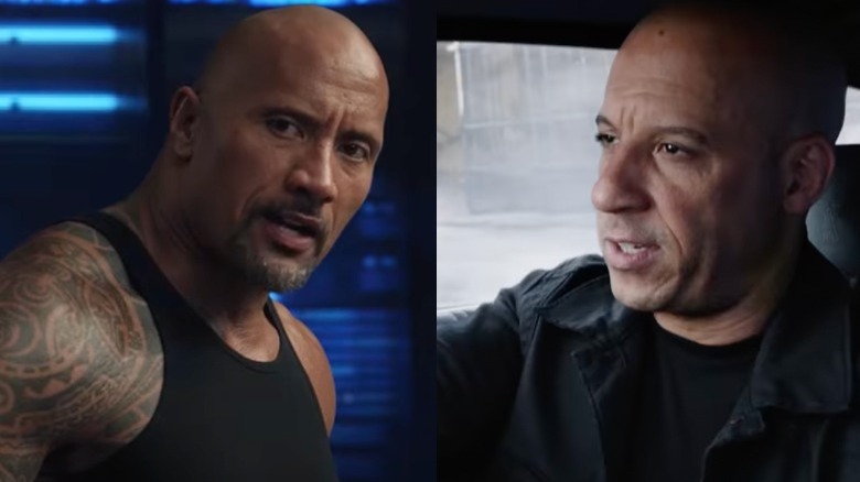 Fate of the Furious Dwayne the Rock Johnson Vin Diesel