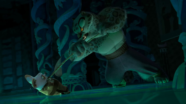 Tai Lung overpowers Master Shifu