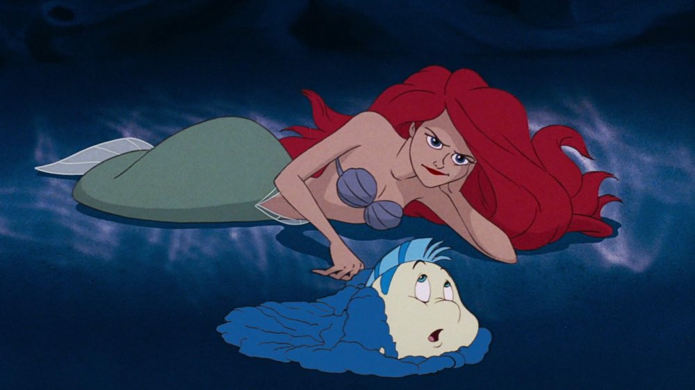 Ariel and Flounder in "The Little Mermaid"