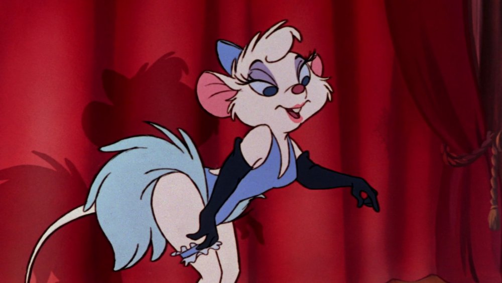 A mouse burlesque dancer in "The Great Mouse Detective"