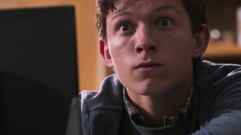 Tom Holland as Peter Parker in Spider-Man: Homecoming