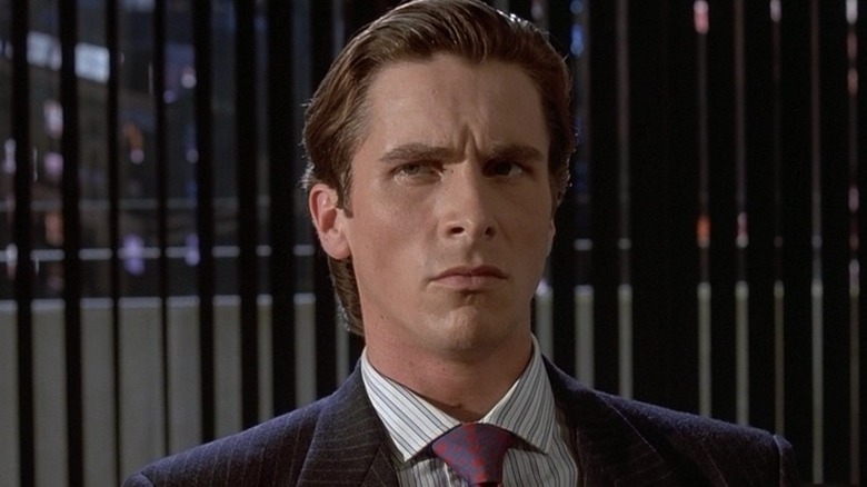 Patrick Bateman looking worried