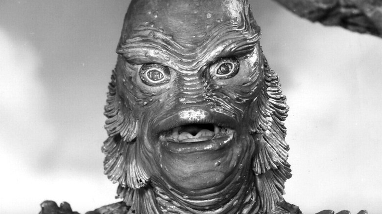 Close up of Creature from the Black Lagoon