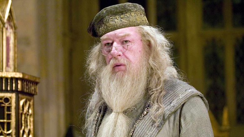 Dumbledore in his office