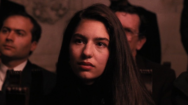 Mary Corleone looking distressed