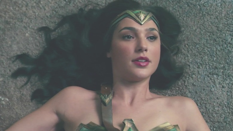 Wonder Woman lying down