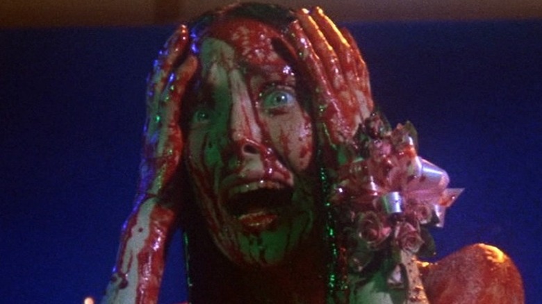 Sissy Spacek covered in blood