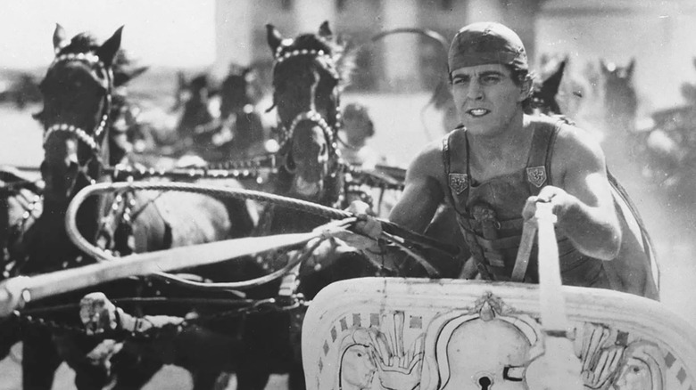 Ben-Hur rides a chariot