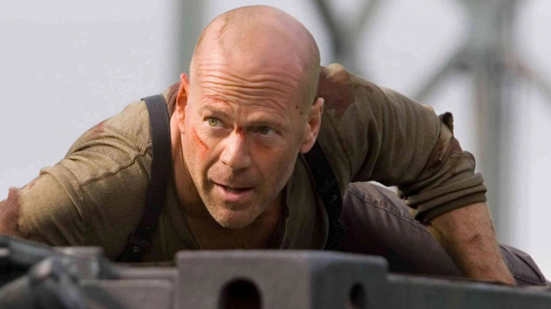 John McClane crouches down