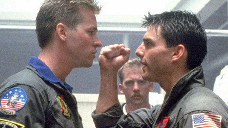 Val Kilmer, Anthony Edwards, and Tom Cruise in Top Gun