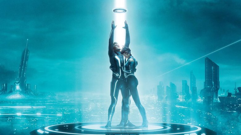 Garrett Hedlund and Olivia Wilde in Tron: Legacy