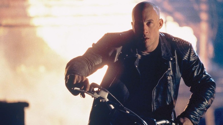 Vin Diesel on motorcycle