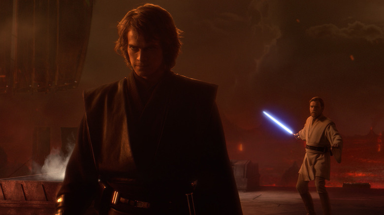 Anakin prepares to fight Obi-Wan