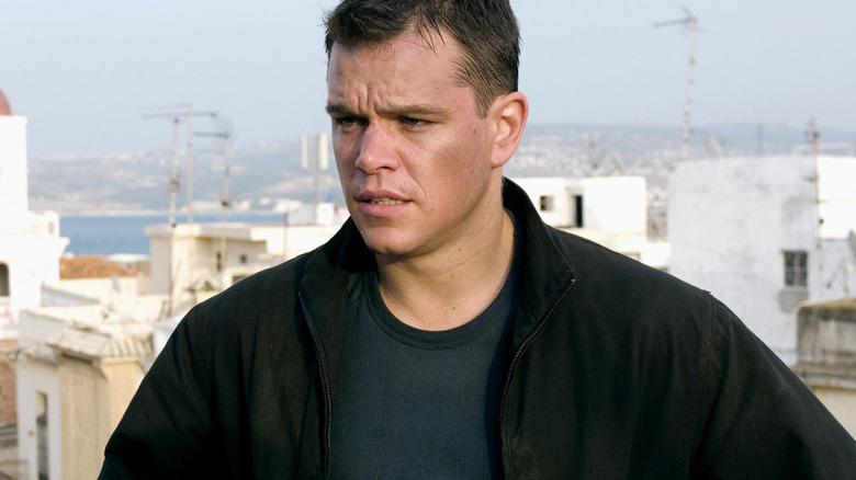 Matt Damon on rooftop