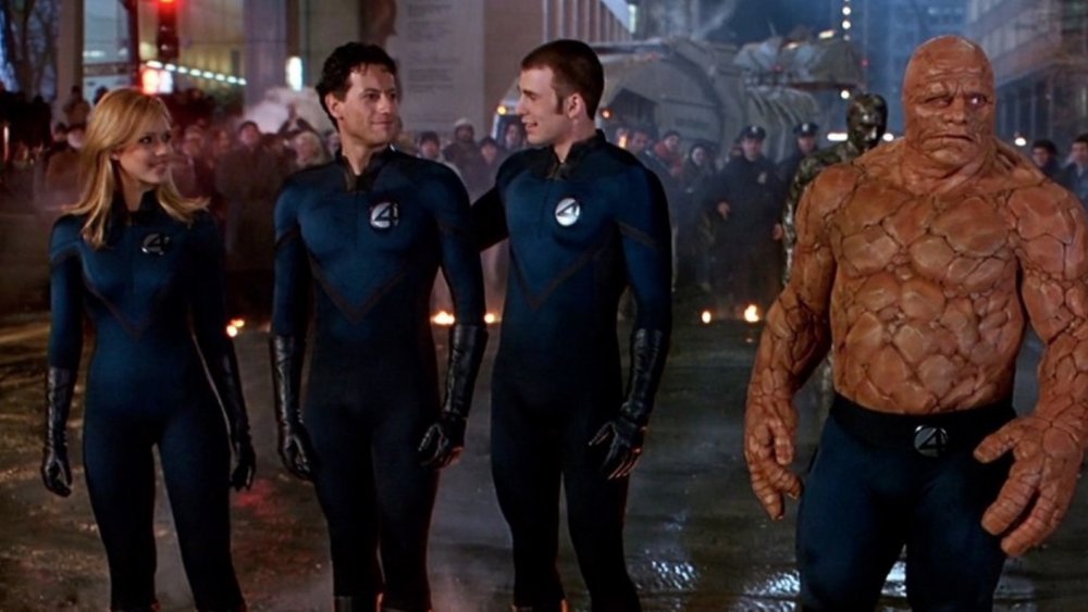 Jessica Alba, Chris Evans, Michael Chiklis, and Ioan Gruffudd in Fantastic Four