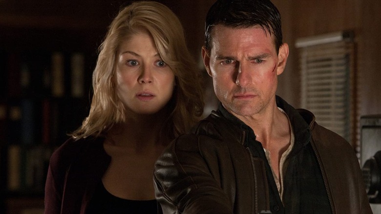 Helen and Reacher staring