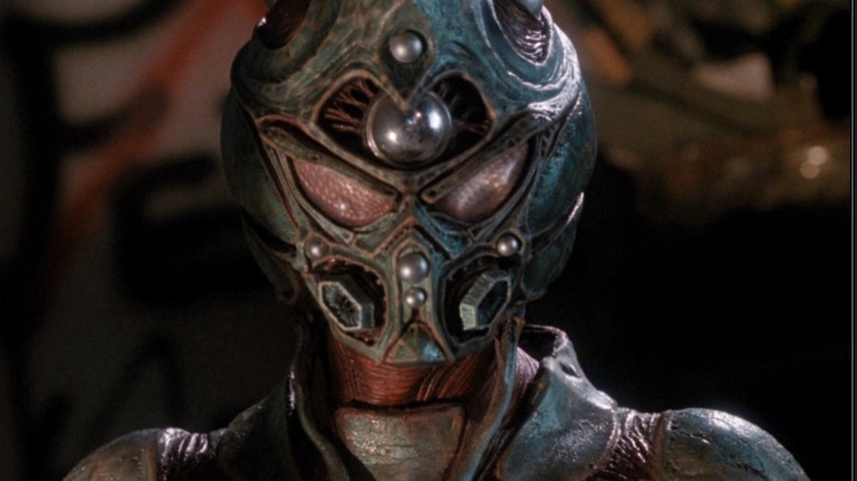 The Guyver's armored head