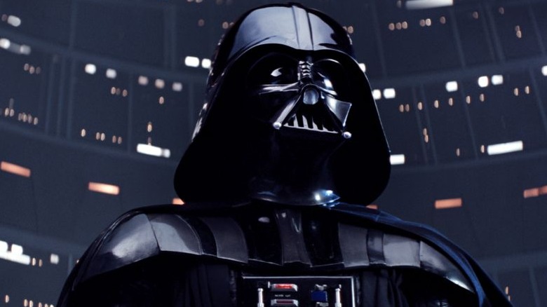 David Prowse as Darth Vader in "The Empire Strikes Back"