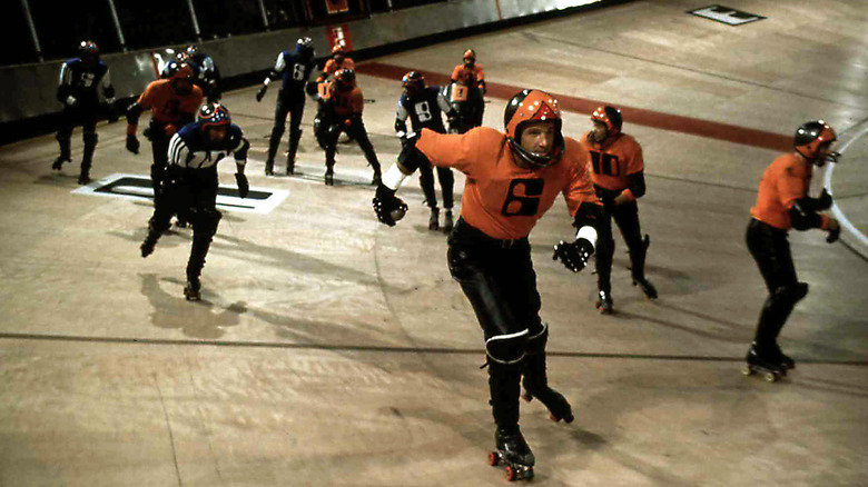 Two rollerball teams compete