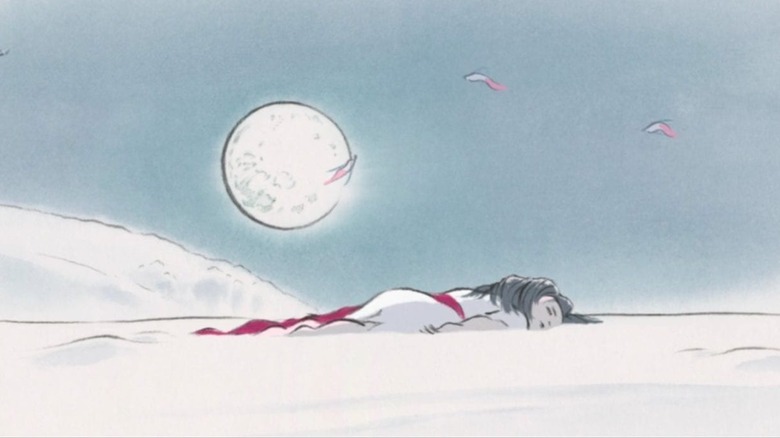 Princess Kaguya lying down